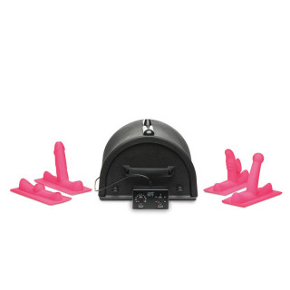 LOVE BOTZ - 50X Saddle Pro Sex Machine met 4 Opzetstukken - Zwart