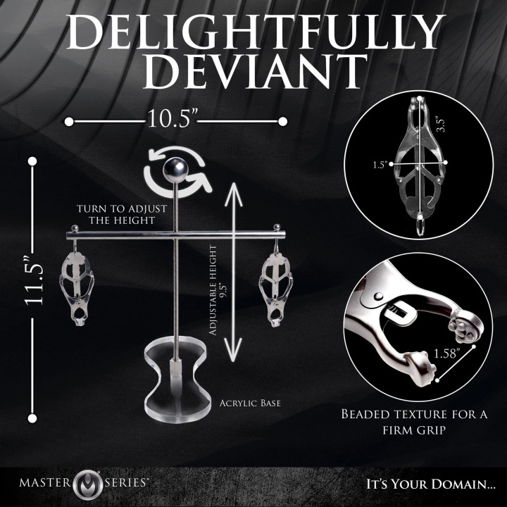 Tower of Pain Tepelklemmen - Zilver