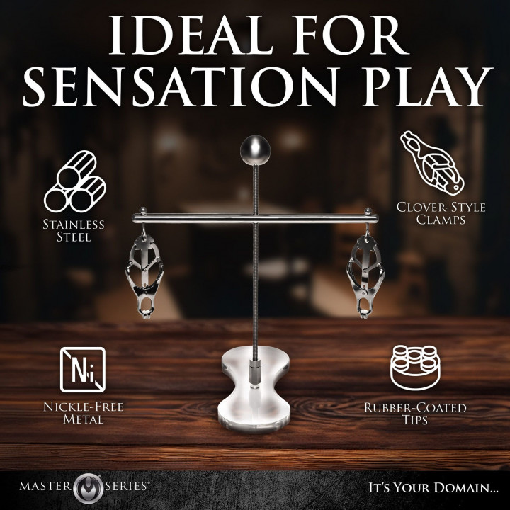 Tower of Pain Tepelklemmen - Zilver