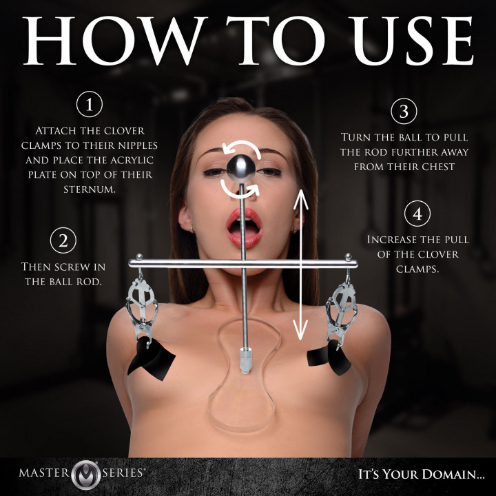 Tower of Pain Tepelklemmen - Zilver